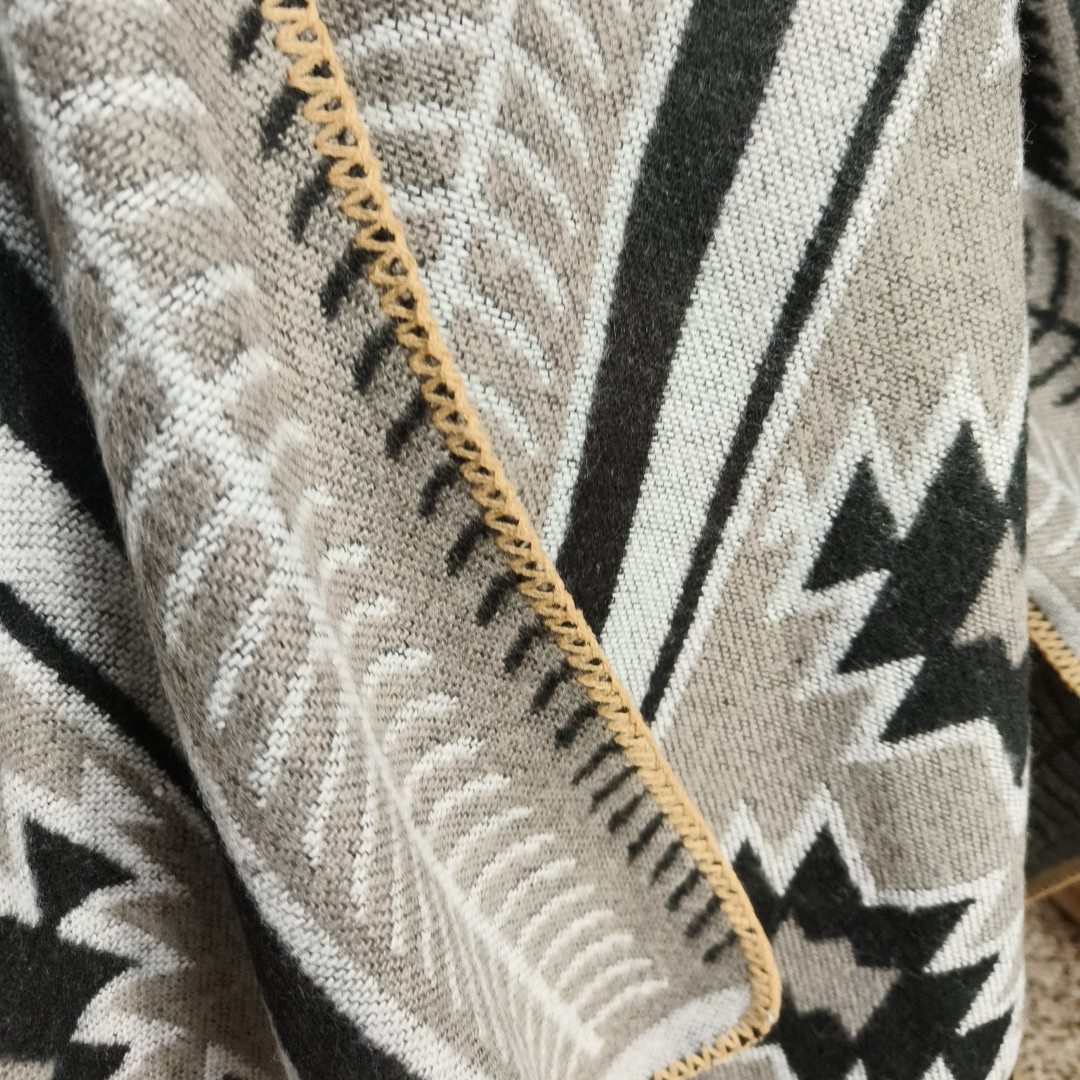 Poncho etnisch Nietap - Afbeelding 3