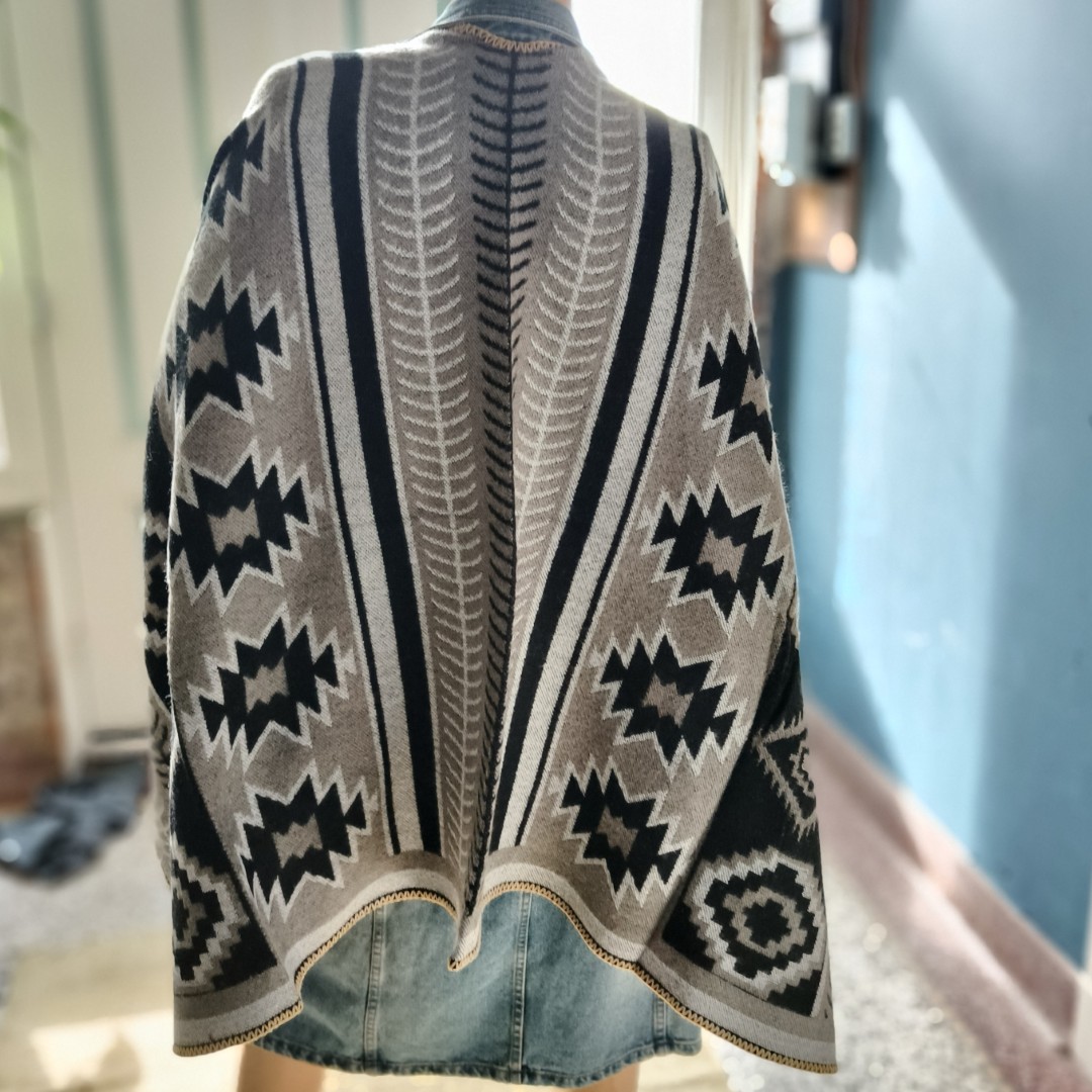 Poncho etnisch Nietap - Afbeelding 5