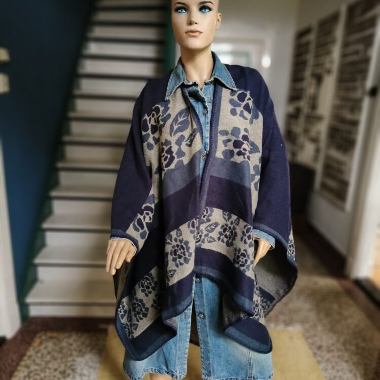 Poncho bloemen Spier