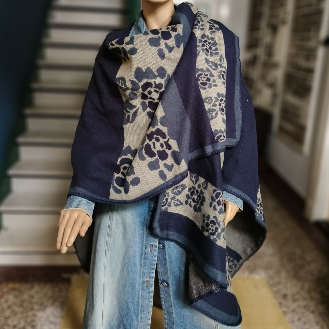 Poncho bloemen Spier - Afbeelding 2