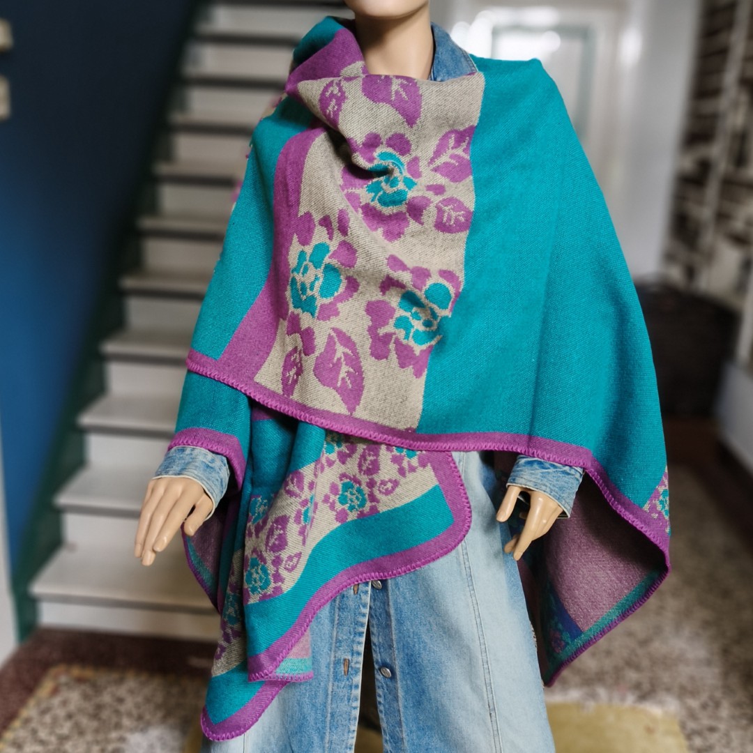 Poncho bloemen Tynaarlo - Afbeelding 2