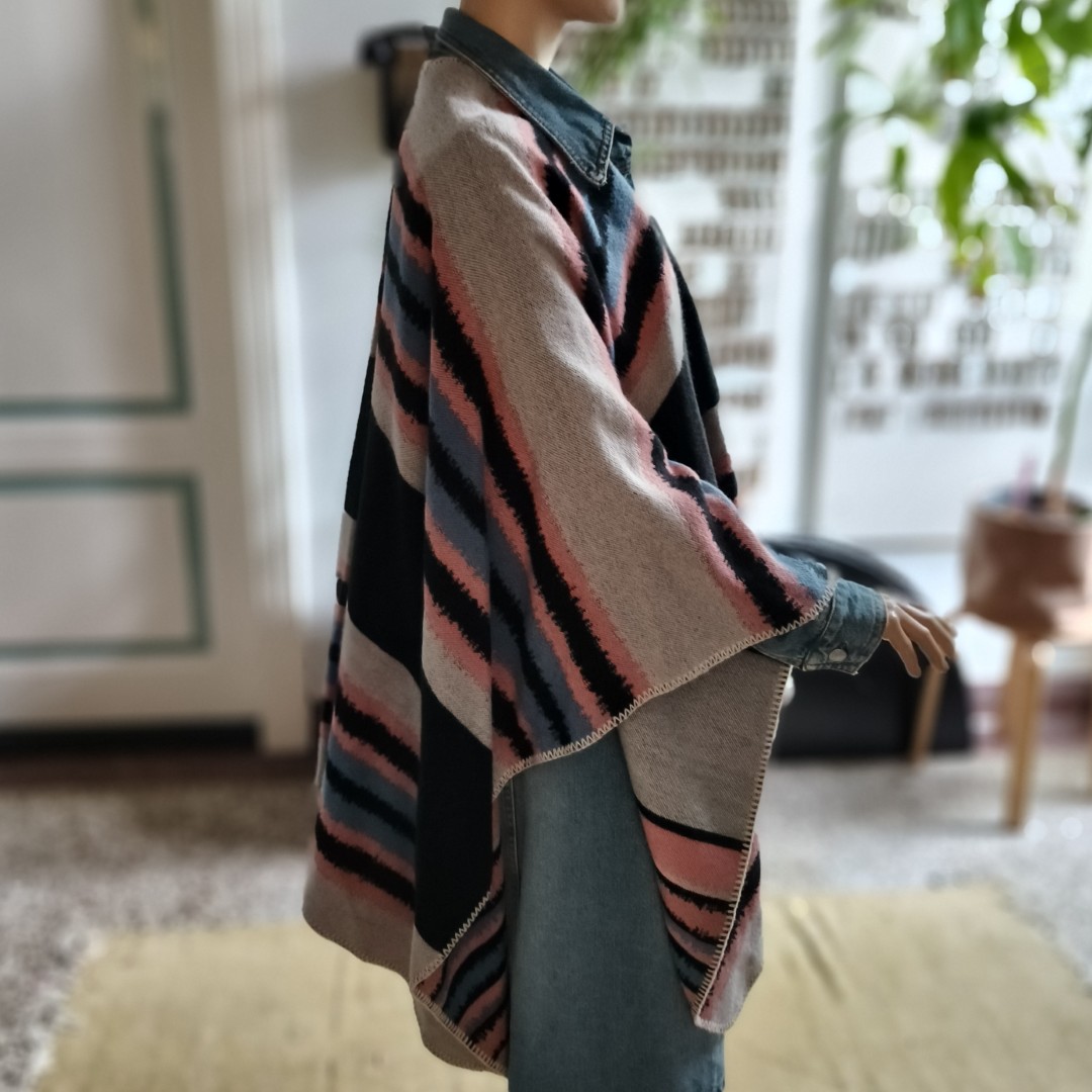 Poncho strepen Wateren - Afbeelding 3